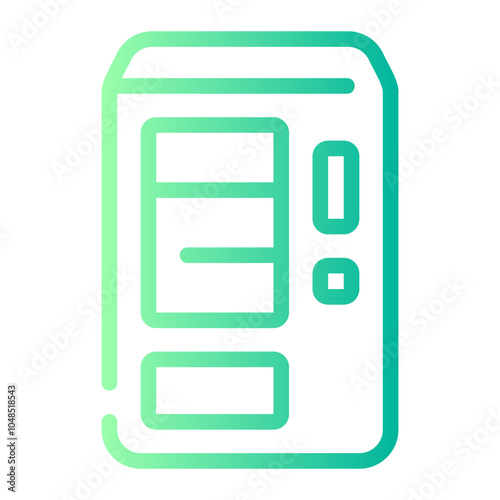 vending machine gradient icon