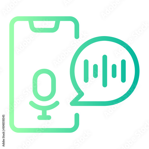 voice assistant gradient icon