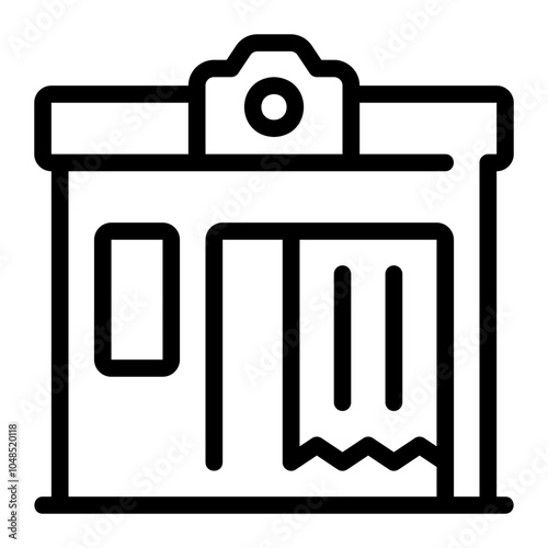 photo booth line icon