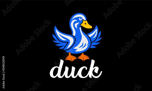 graphic, duck, animal, design, vector, symbol, illustration, logo, icon,  photo