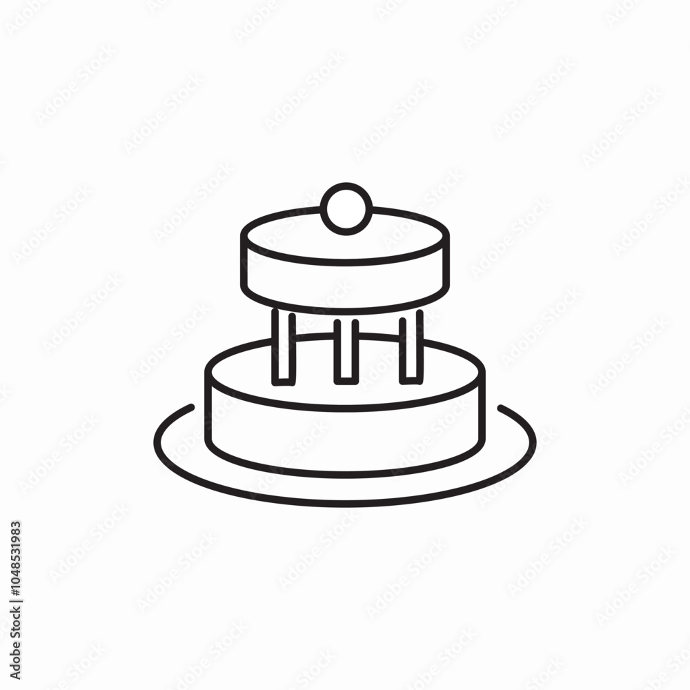 wedding cake icon sign vector wedding cake icon sign vector