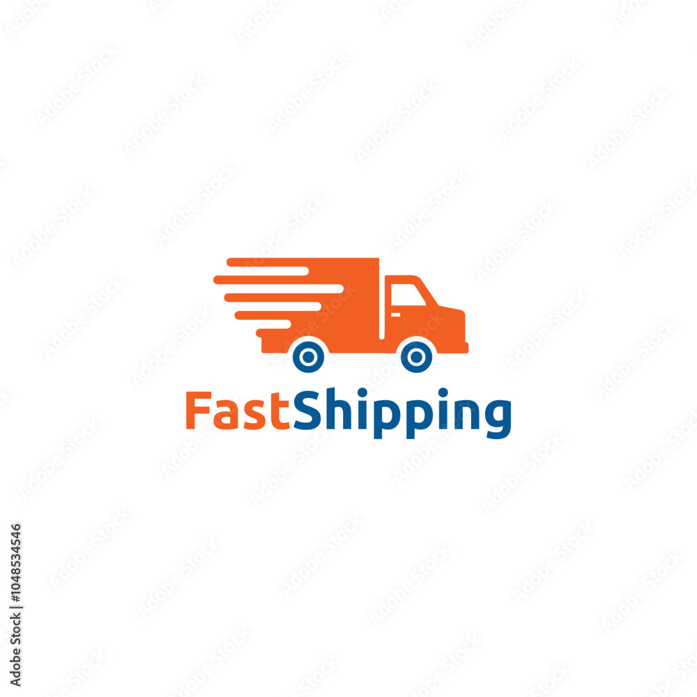 Fast Shipping Logo Vector Simple Truck Fast Shipping Logo Vector Simple Truck