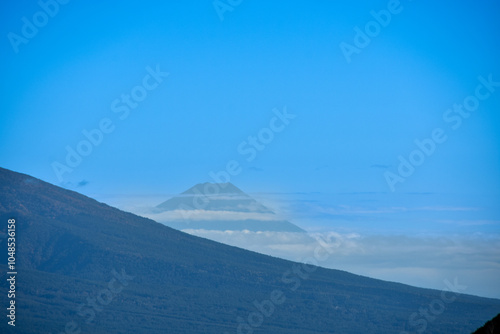 車山高原山頂から眺める富士山