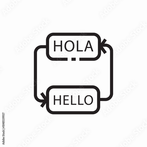 language translator icon sign vector