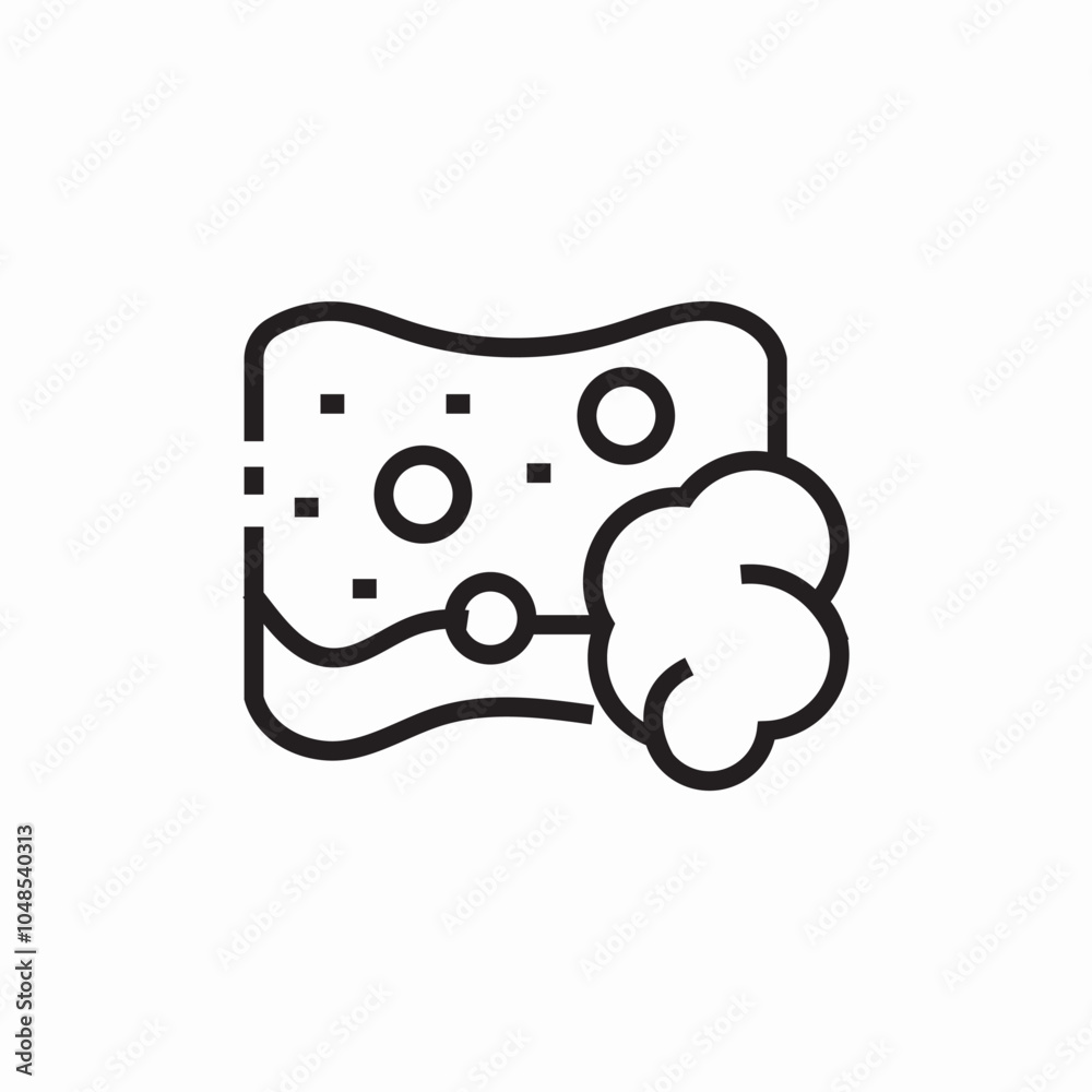 sponge foam icon sign vector sponge foam icon sign vector