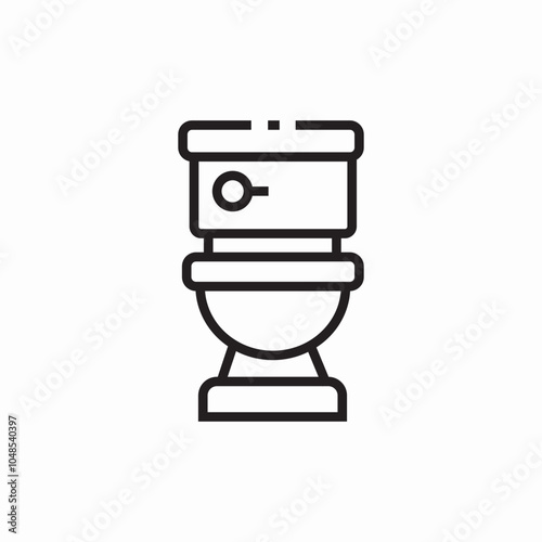 toilet bathroom icon sign vector