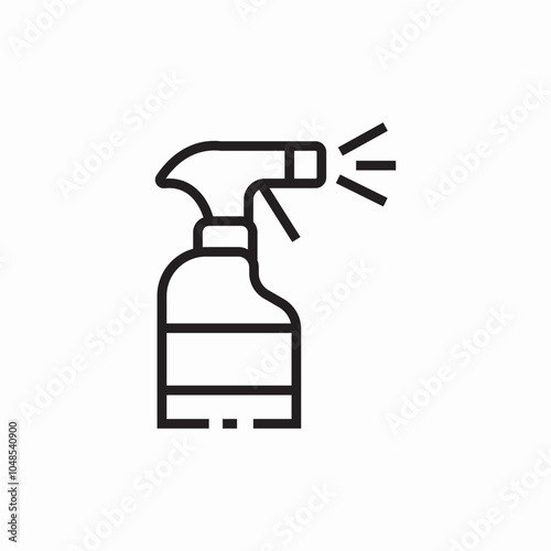 window cleaner spray icon sign vector