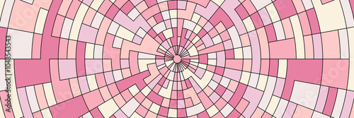 Colorful radial background. Circular checkered pattern for cover, poster, banner, packaging. Creative design template