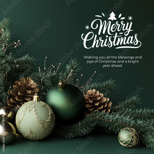 Merry Christmas social media post