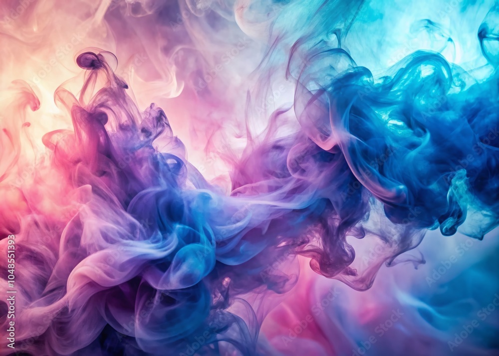 Abstract Swirls of Multicolored Smoke - Pastel Fluid Art Wallpaper for Creative Backgrounds Abstract Swirls of Multicolored Smoke - Pastel Fluid Art Wallpaper for Creative Backgrounds