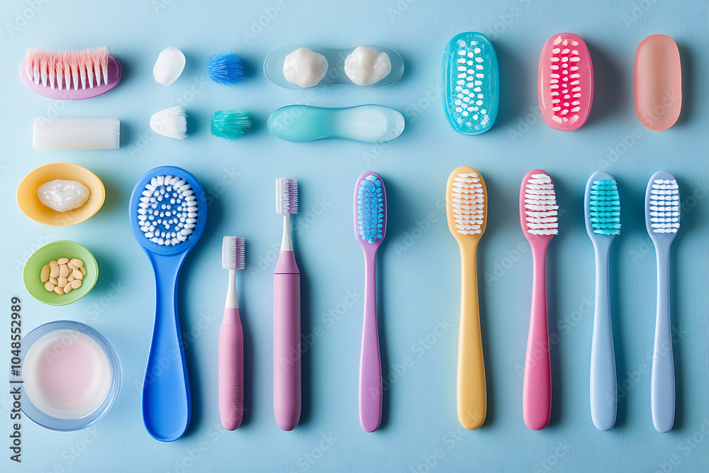 illustration on dental care, emphasizing health aspects and oral hygiene illustration on dental care, emphasizing health aspects and oral hygiene