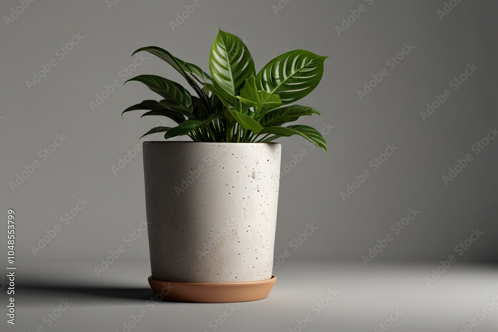 Houseplant pot on background Houseplant pot on background