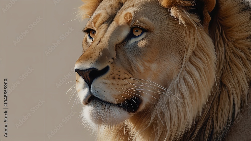 A lion with simple, clean lines and geometric shapes to depict its form, with a focus on sharp angles and subtle shading A lion with simple, clean lines and geometric shapes to depict its form, with a focus on sharp angles and subtle shading
