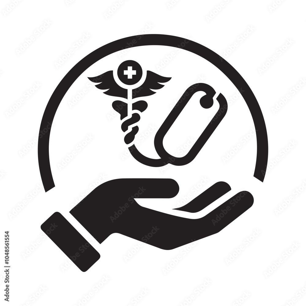 Medical Logo Icon Vector Art Illustration