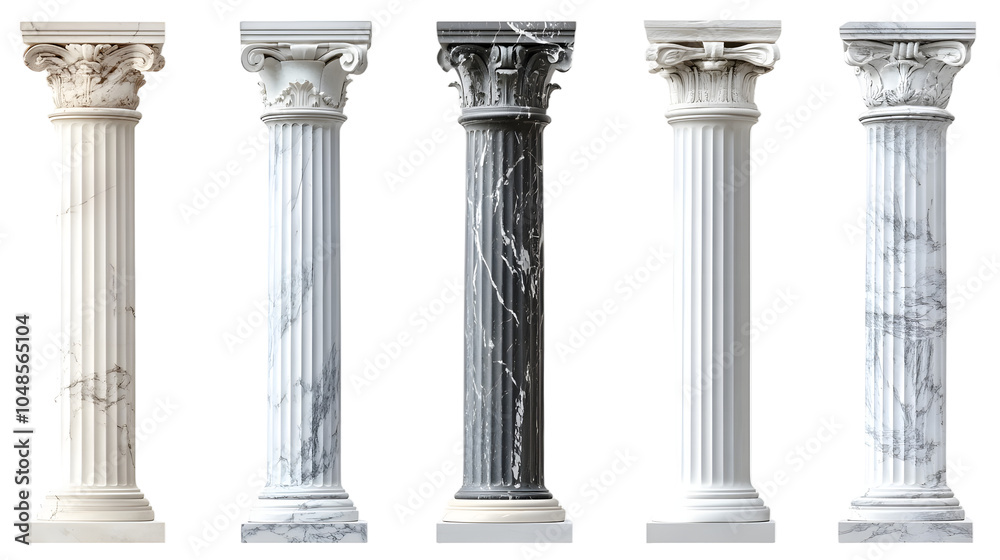 Obraz premium Marble pillars architecture columns ancient.