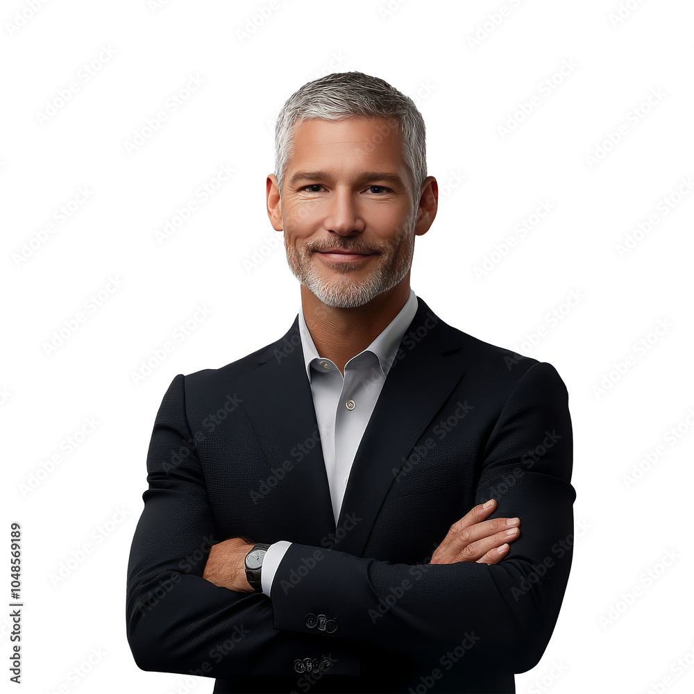 Confident Mature Man in Business Suit Confident Mature Man in Business Suit