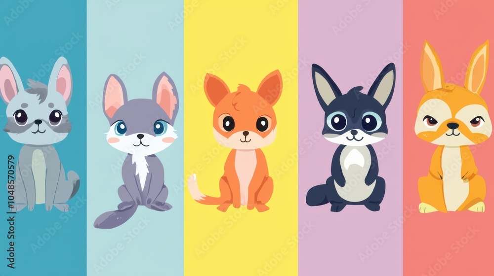 Small Animal Role-Switching Illustration: A Whimsical Adventure Small Animal Role-Switching Illustration: A Whimsical Adventure