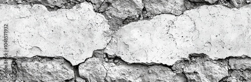 Seamless of Rugged Concrete Texture with Weathered and Cracked Surface for Abstract Background Design photo