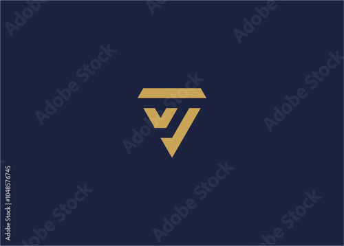 letter v diamond logo icon design vector design template inspiration
