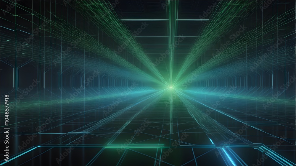 A futuristic AI visualization that highlights pattern recognition, showing intricate digital patterns emerging from data points in a dark, high-tech environment. A futuristic AI visualization that highlights pattern recognition, showing intricate digital patterns emerging from data points in a dark, high-tech environment.