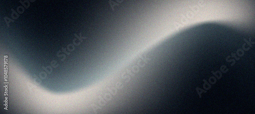 Dark noise texture background, grainy glowing color gradient wave, black backdrop banner poster design