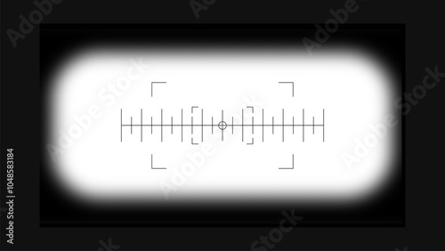 Binoculars POV frame overlay set.  aim sight, blurred border vector illustration