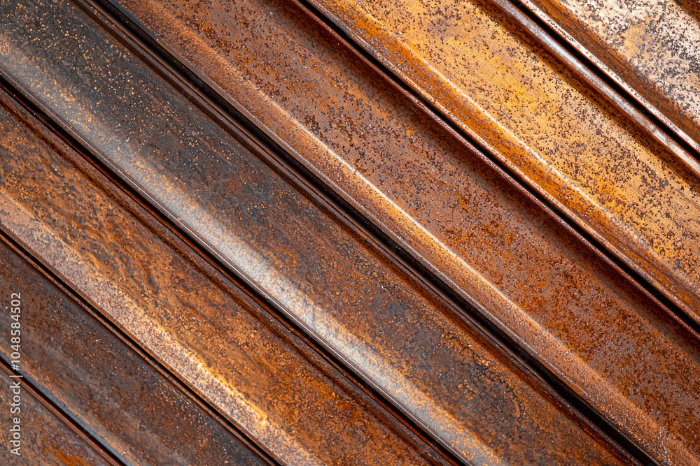 Brown texture of metal strips, brown texture plastic strips. Brown texture of metal strips, brown texture plastic strips.