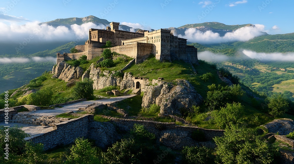 Naklejka premium Majestic castle view