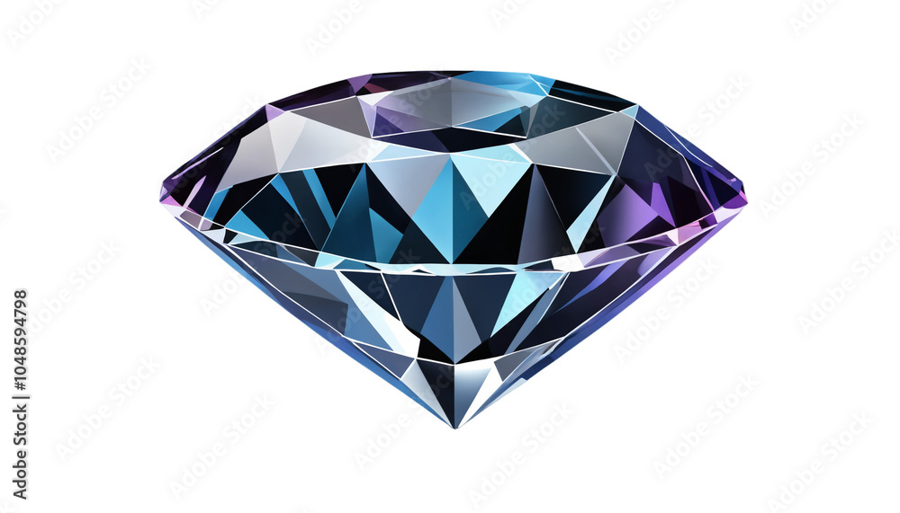 Diamond crystal gemstone jewel icon, isolated on white background, perfect for luxury jewelry, gift, or art illustration Diamond crystal gemstone jewel icon, isolated on white background, perfect for luxury jewelry, gift, or art illustration
