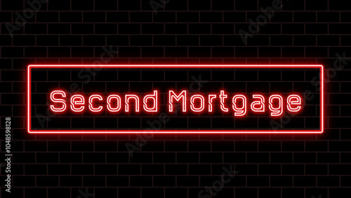 Second Mortgage のネオン文字 photo