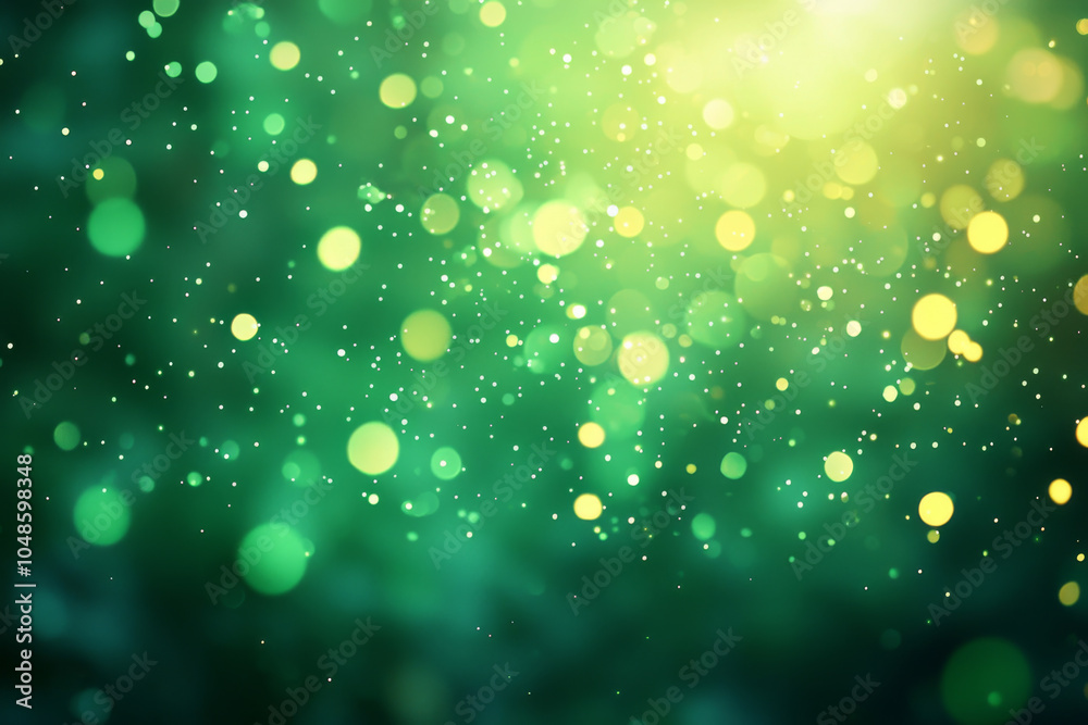 A vibrant abstract background featuring green and yellow bokeh lights, creating a dreamy, atmospheric effect. A vibrant abstract background featuring green and yellow bokeh lights, creating a dreamy, atmospheric effect.