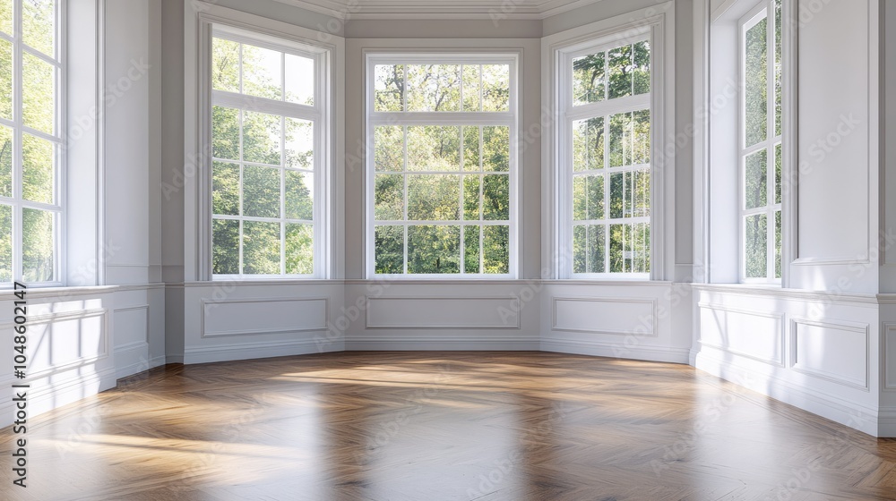 Bright and Spacious Room with Large Windows Bright and Spacious Room with Large Windows