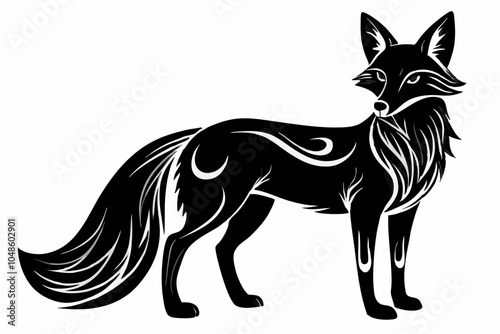 Cunning Fox Silhouette Design