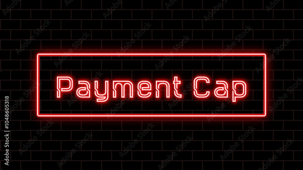 Payment Cap のネオン文字 Payment Cap のネオン文字