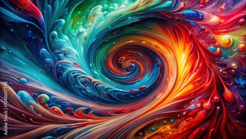 Wallpaper Mural A swirling vortex of vibrant colors creates an abstract masterpiece, capturing the essence of dynamic movement and artistic expression. Torontodigital.ca