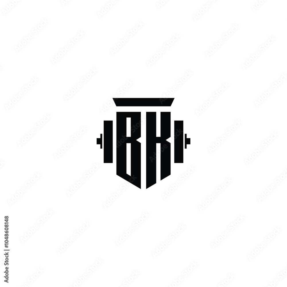 BK monogram logo design letter text name symbol monochrome logotype alphabet character simple logo BK monogram logo design letter text name symbol monochrome logotype alphabet character simple logo