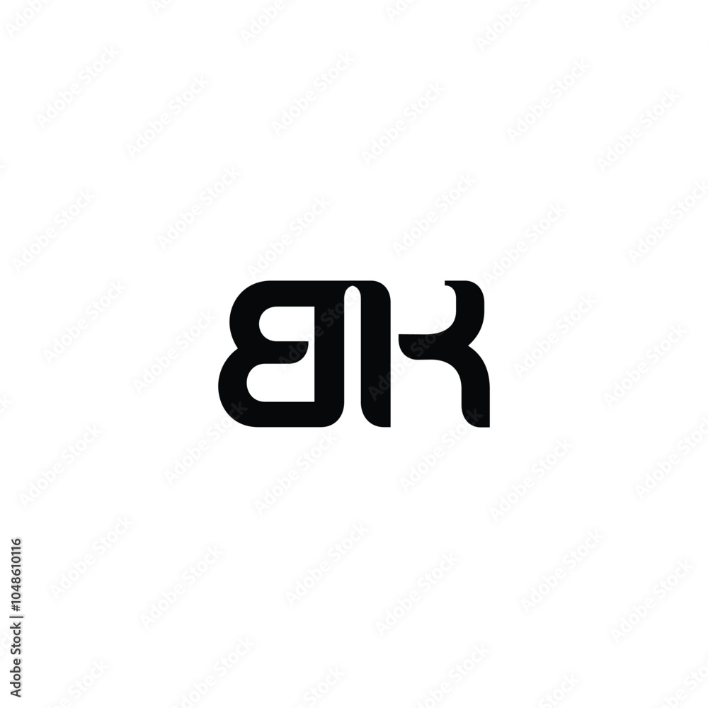 BK monogram logo design letter text name symbol monochrome logotype alphabet character simple logo BK monogram logo design letter text name symbol monochrome logotype alphabet character simple logo