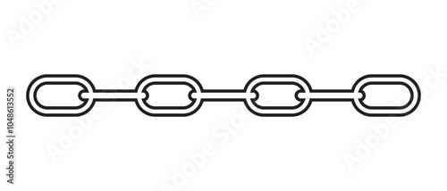 Free Download Metal chain parts icon vector illustration. - GFXLoad