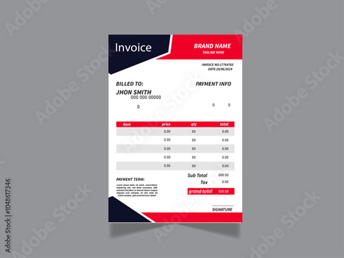 business invoice design