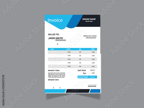 business invoice design