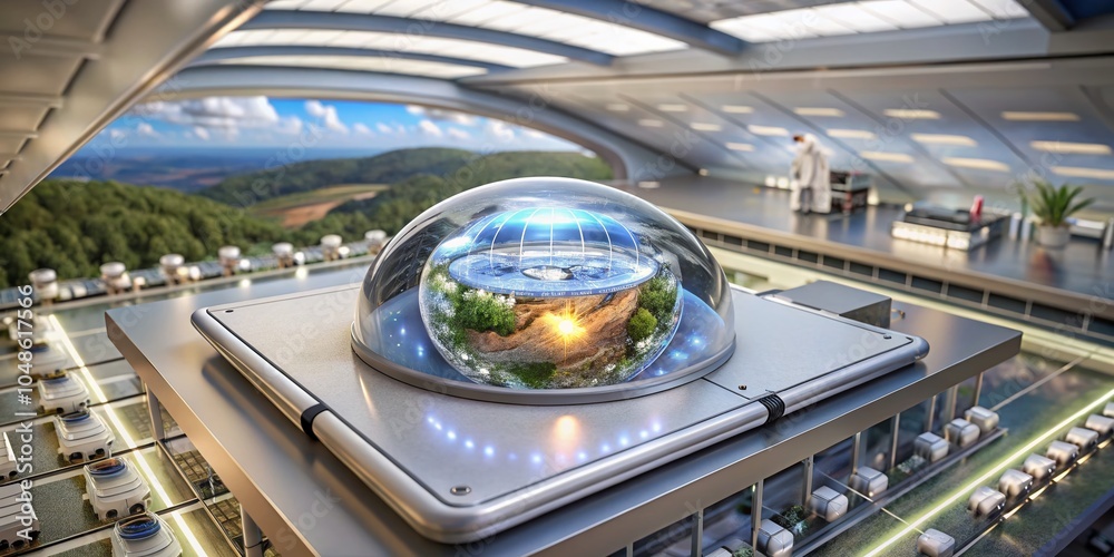 Fototapeta premium Futuristic Hi-Tech Presentation Covers for Medical and Scientific Marketing