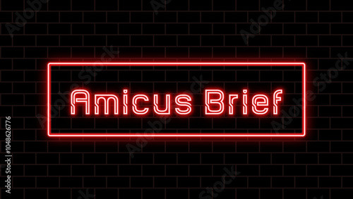 Amicus Brief のネオン文字 photo