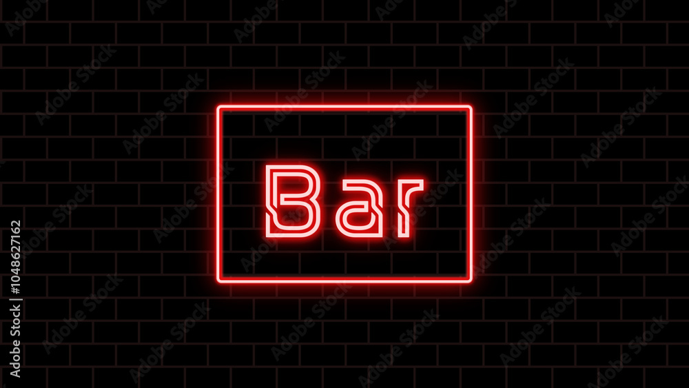 Bar のネオン文字 Bar のネオン文字