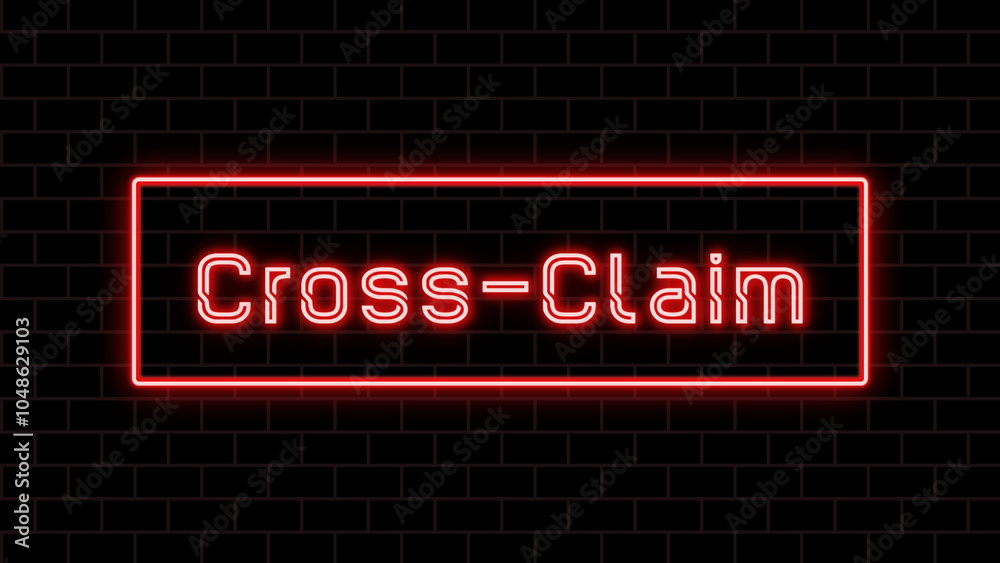 Cross-Claim のネオン文字 Cross-Claim のネオン文字