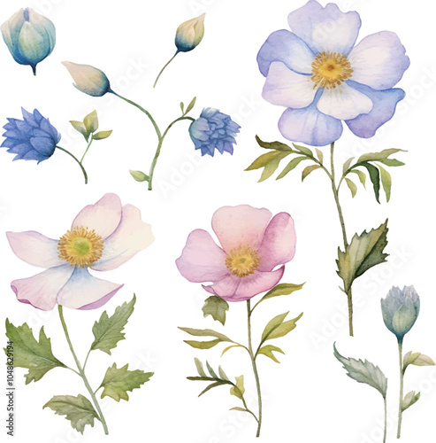 Wallpaper Mural background with flowers Torontodigital.ca