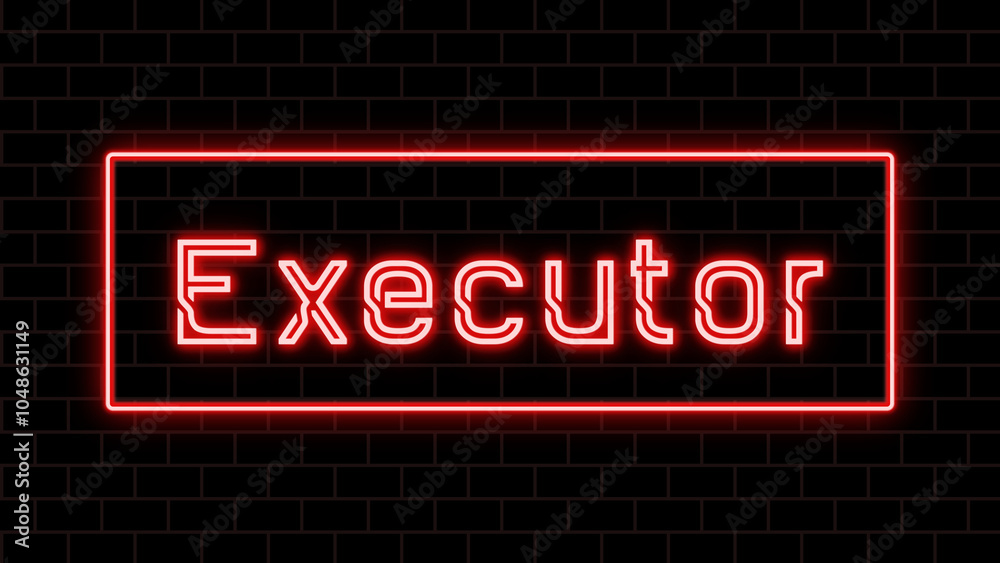 Executor のネオン文字 Executor のネオン文字