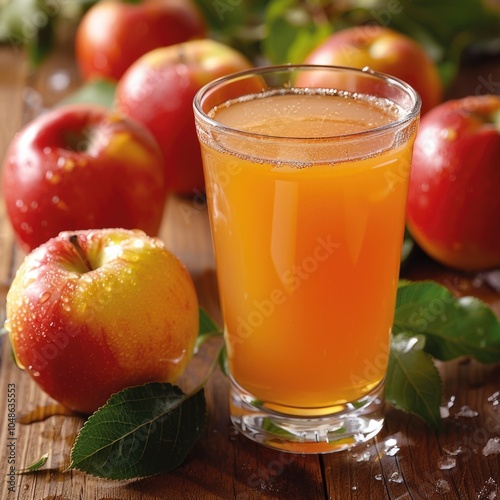 apple juice and apples