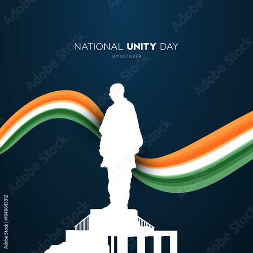 Sardar Vallabhbhai Patel, National Unity Day 31st October Vector Design. Statue of unity. Abstract vector illustration design.