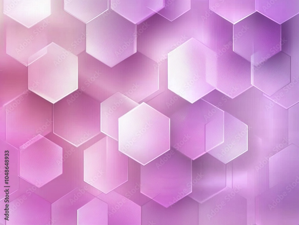 Abstract background with hexagonal shapes in shades of purple and pink Abstract background with hexagonal shapes in shades of purple and pink