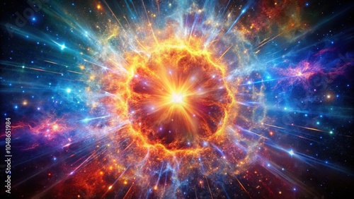 A Cosmic Spectacle A Supernova Explosion Illuminates the Vastness of Space with a Radiant Display of Light and Energy